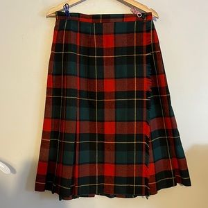 Vintage Wardrobe Maker Red Tartan Kilt